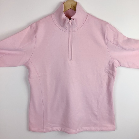 Sport-Tek Oversized Pink Quarter Zip Long Sleeve Fleece Athleisure Sweatshirt XL - Picture 6 of 9